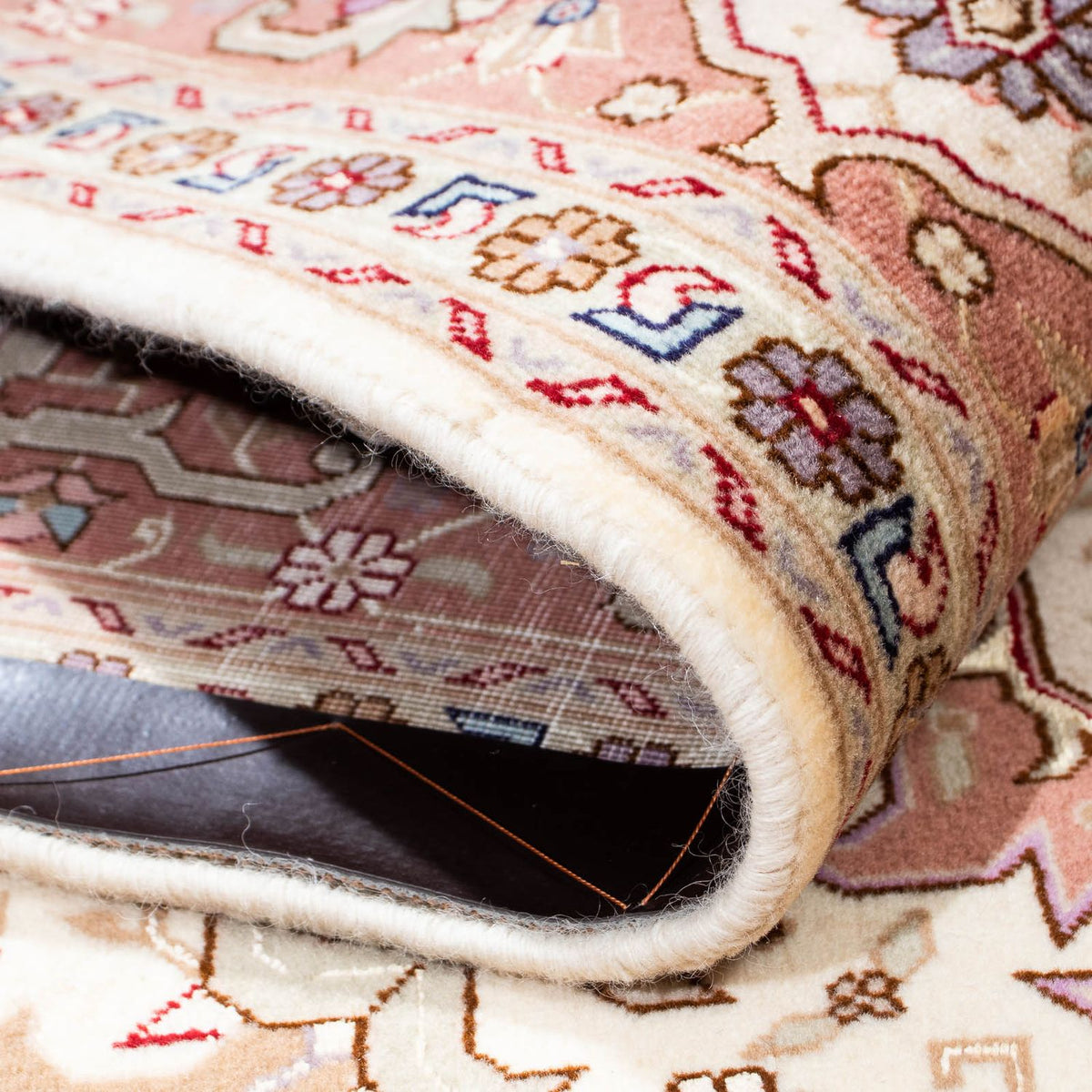 Dywan perski - Tabriz - Królewski - 205 x 150 cm - beżowy