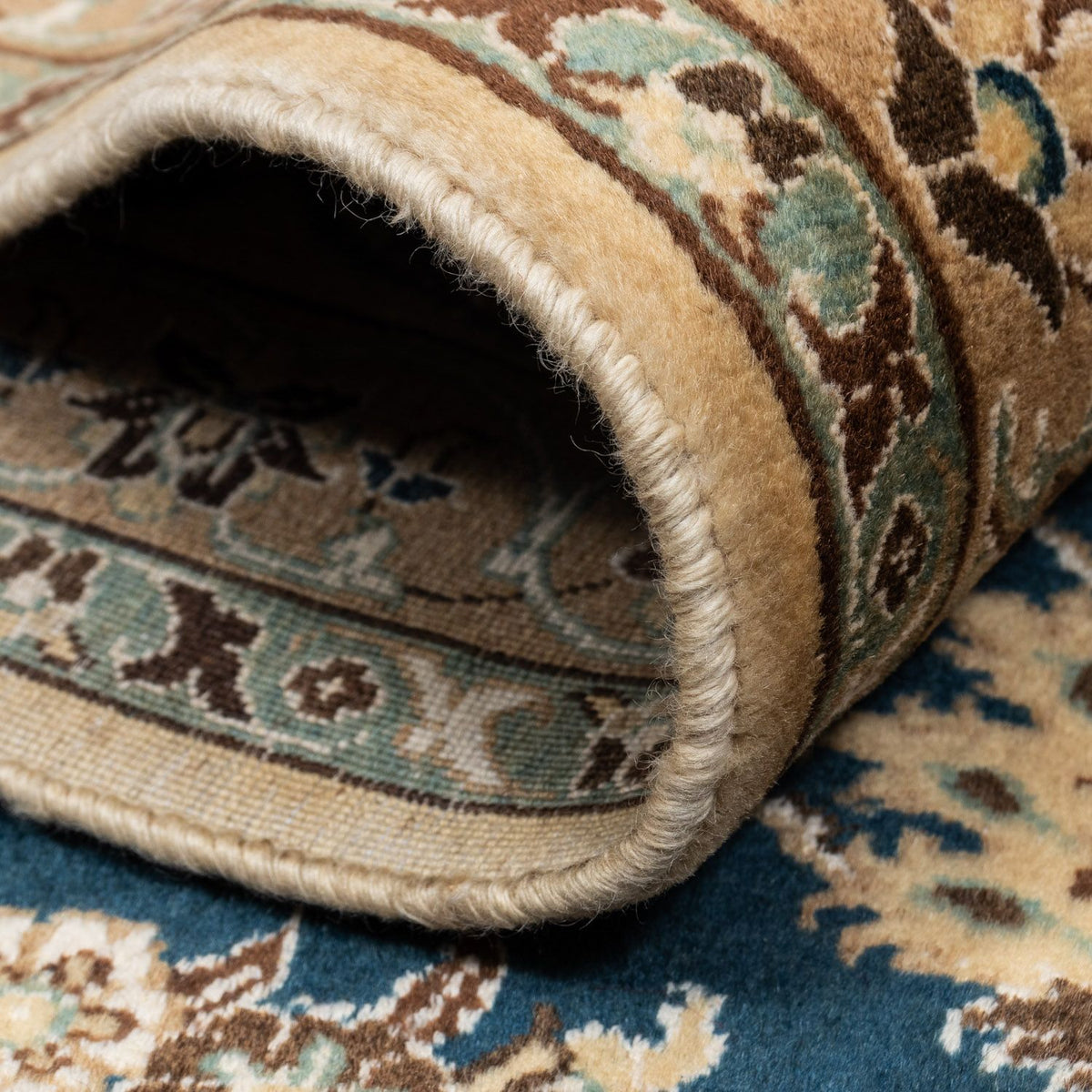 Dywan perski - Nain - Królewski - 339 x 250 cm - ciemnoniebieski