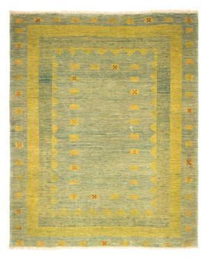 Dywan Gabbeh - perski - 218 x 175 cm - jasnozielony