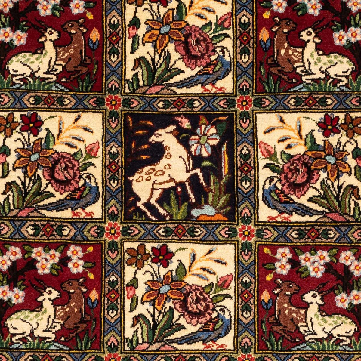 Perski dywan - Nomadyczny - 160 x 108 cm - ciemna czerwień