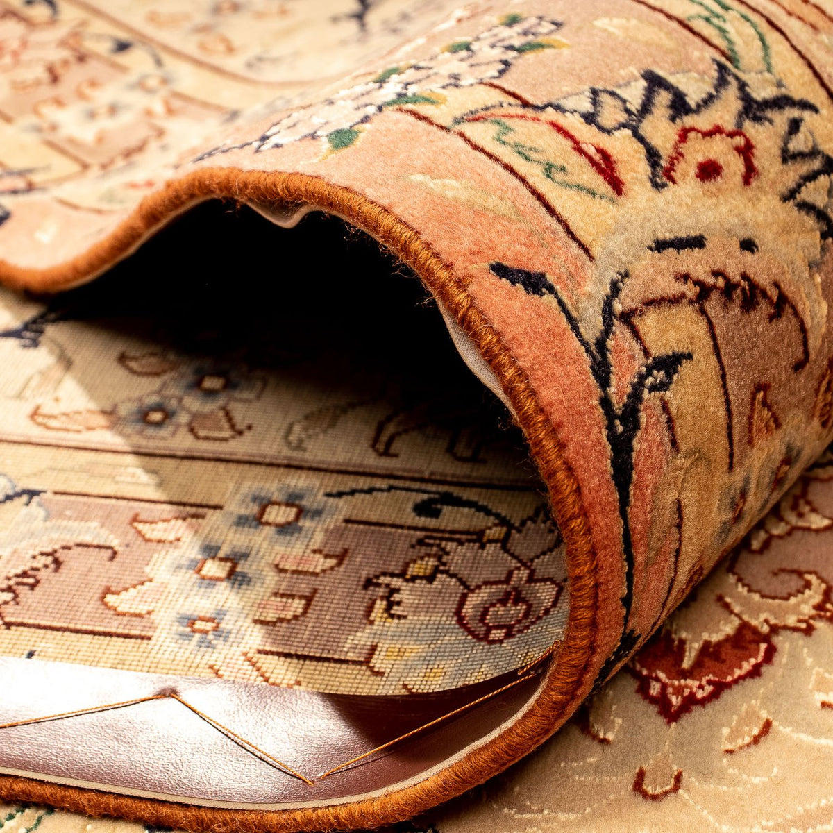 Dywan perski - Tabriz - Królewski - 353 x 246 cm - rdza