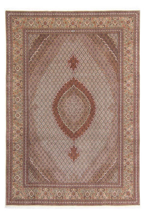 Dywan perski - Tabriz - 358 x 248 cm - jasnobrązowy