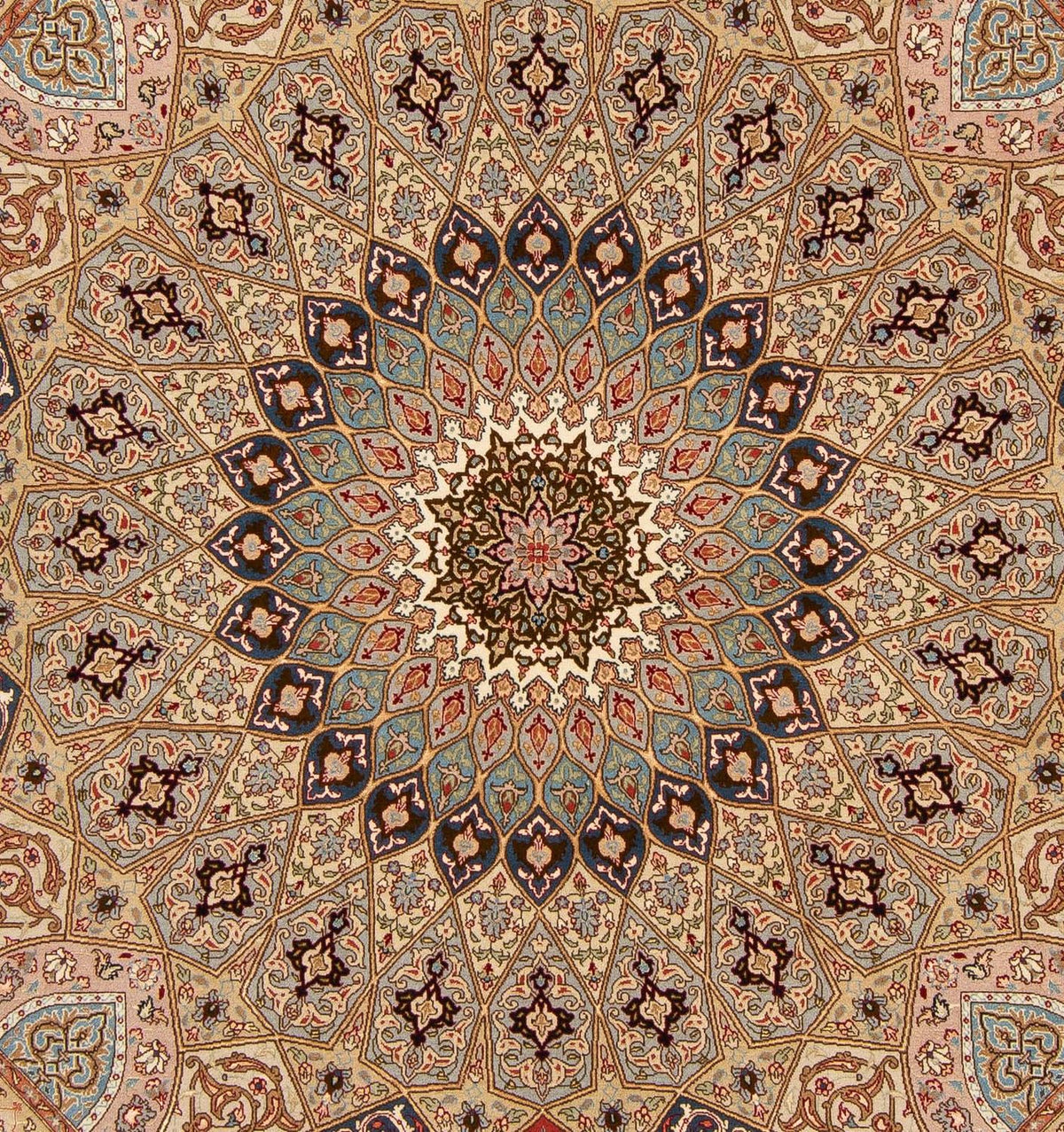 Dywan perski - Tabriz - Królewski kwadratowy  - 206 x 204 cm - wielokolorowy