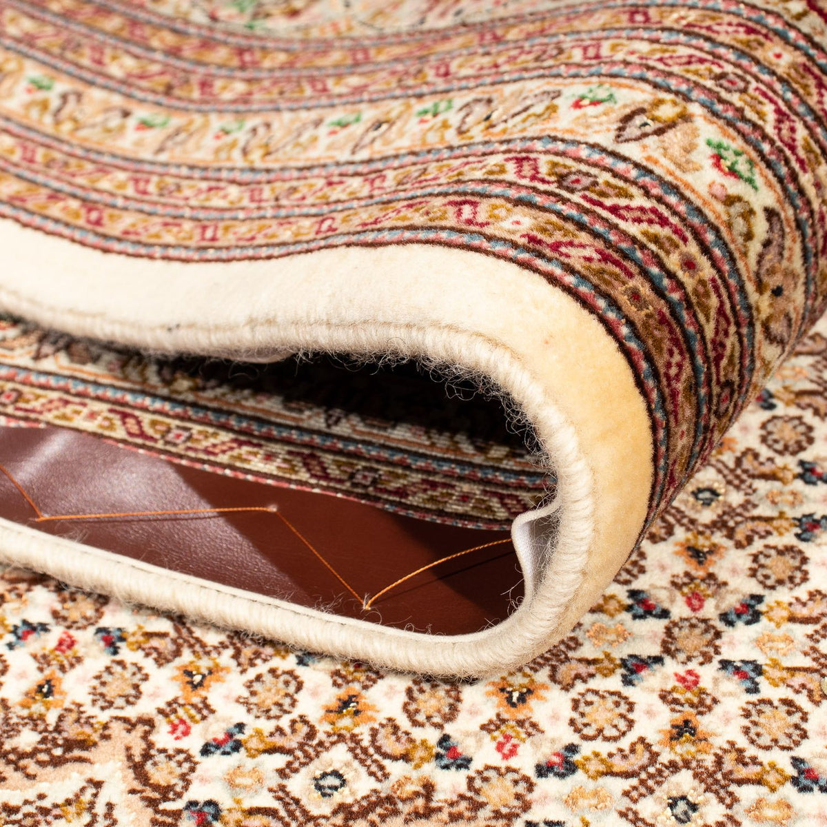 Dywan perski - Tabriz kwadratowy  - 251 x 251 cm - jasnobrązowy