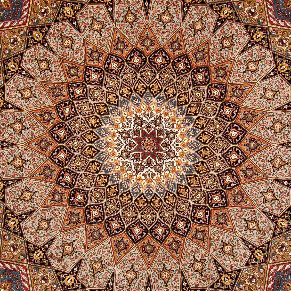 Dywan perski - Tabriz - Królewski - 403 x 300 cm - wielokolorowy