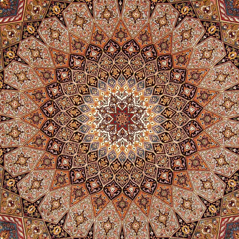 Dywan perski - Tabriz - Królewski - 403 x 300 cm - wielokolorowy