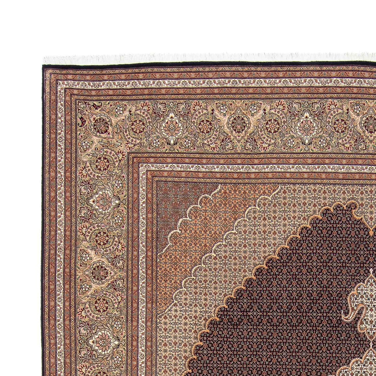 Dywan perski - Tabriz - 292 x 254 cm - wielokolorowy