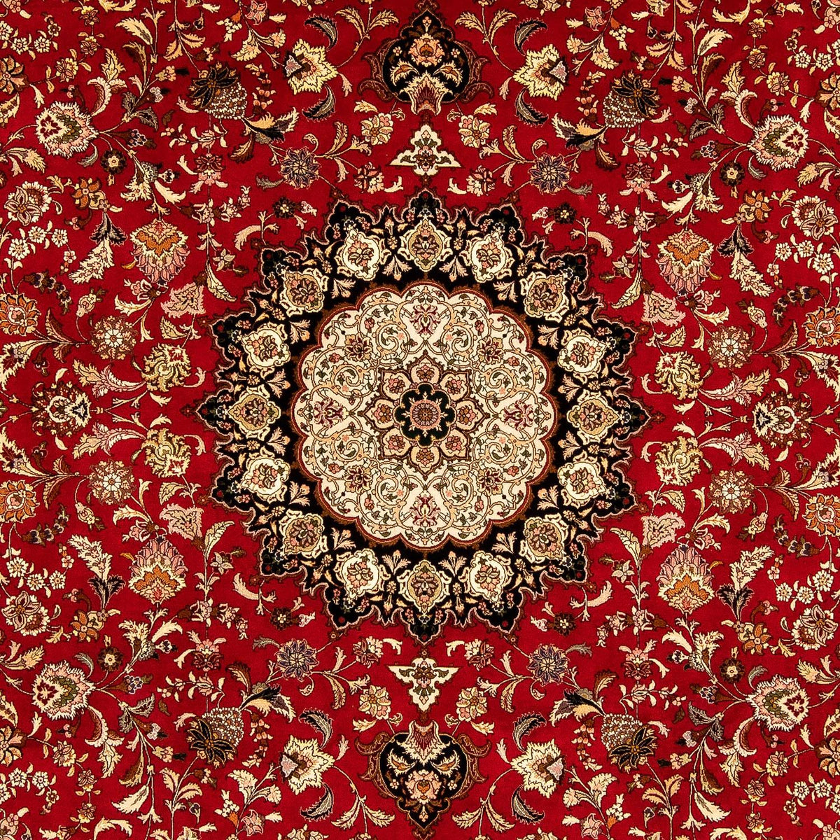 Dywan perski - Tabriz - Królewski - 356 x 253 cm - czerwony