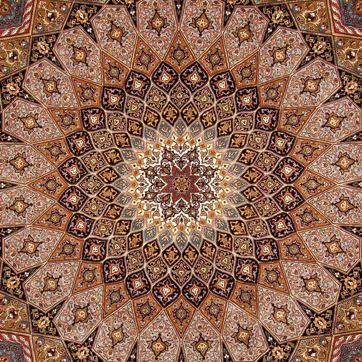 Dywan perski - Tabriz - Królewski - 400 x 300 cm - wielokolorowy