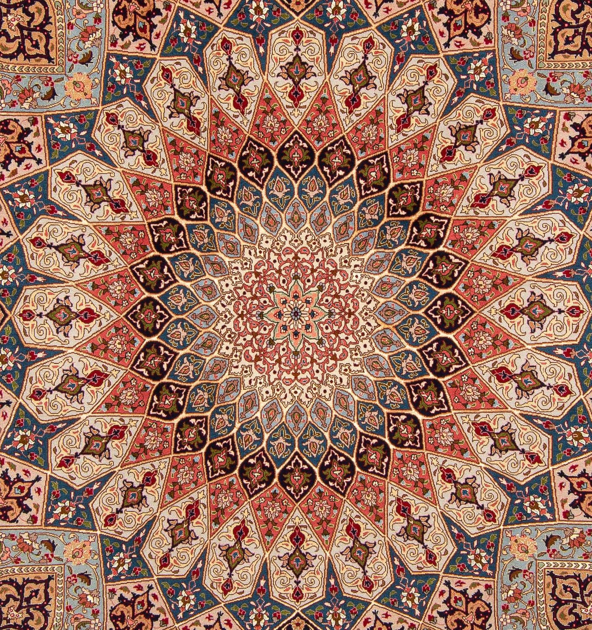 Dywan perski - Tabriz - Królewski - 255 x 204 cm - wielokolorowy