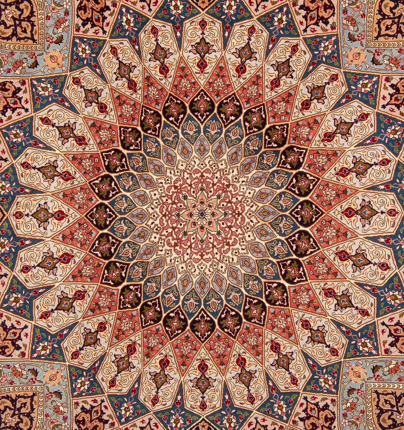 Dywan perski - Tabriz - Królewski - 255 x 204 cm - wielokolorowy