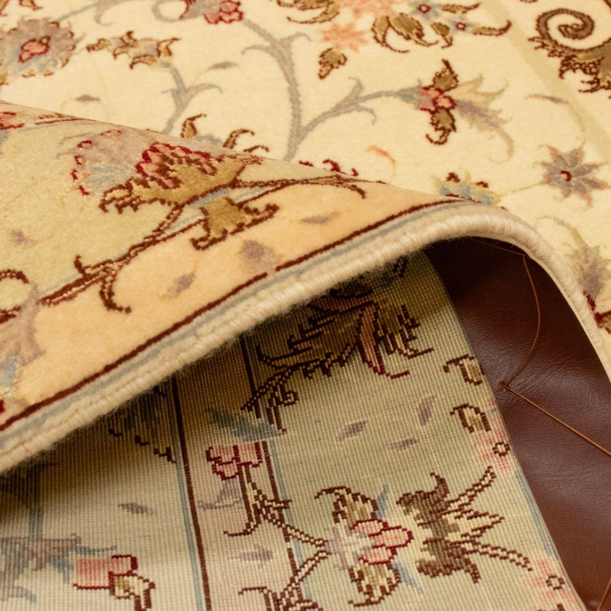 Dywan perski - Tabriz - Królewski - 148 x 103 cm - beżowy