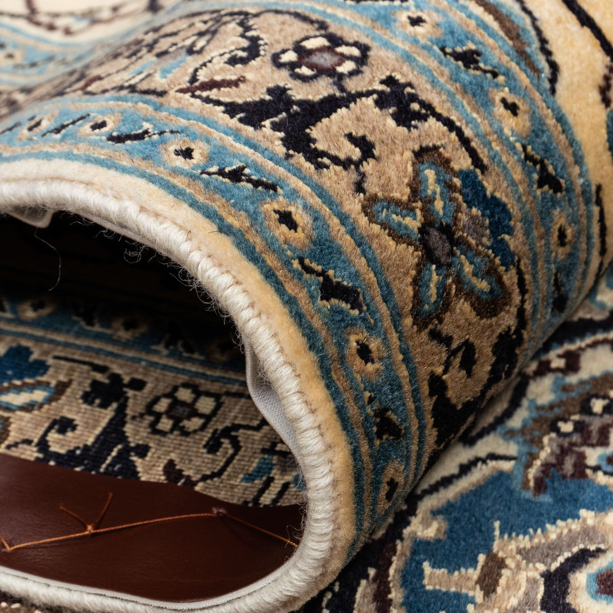 Dywan perski - Nain - Królewski - 346 x 250 cm - beżowy