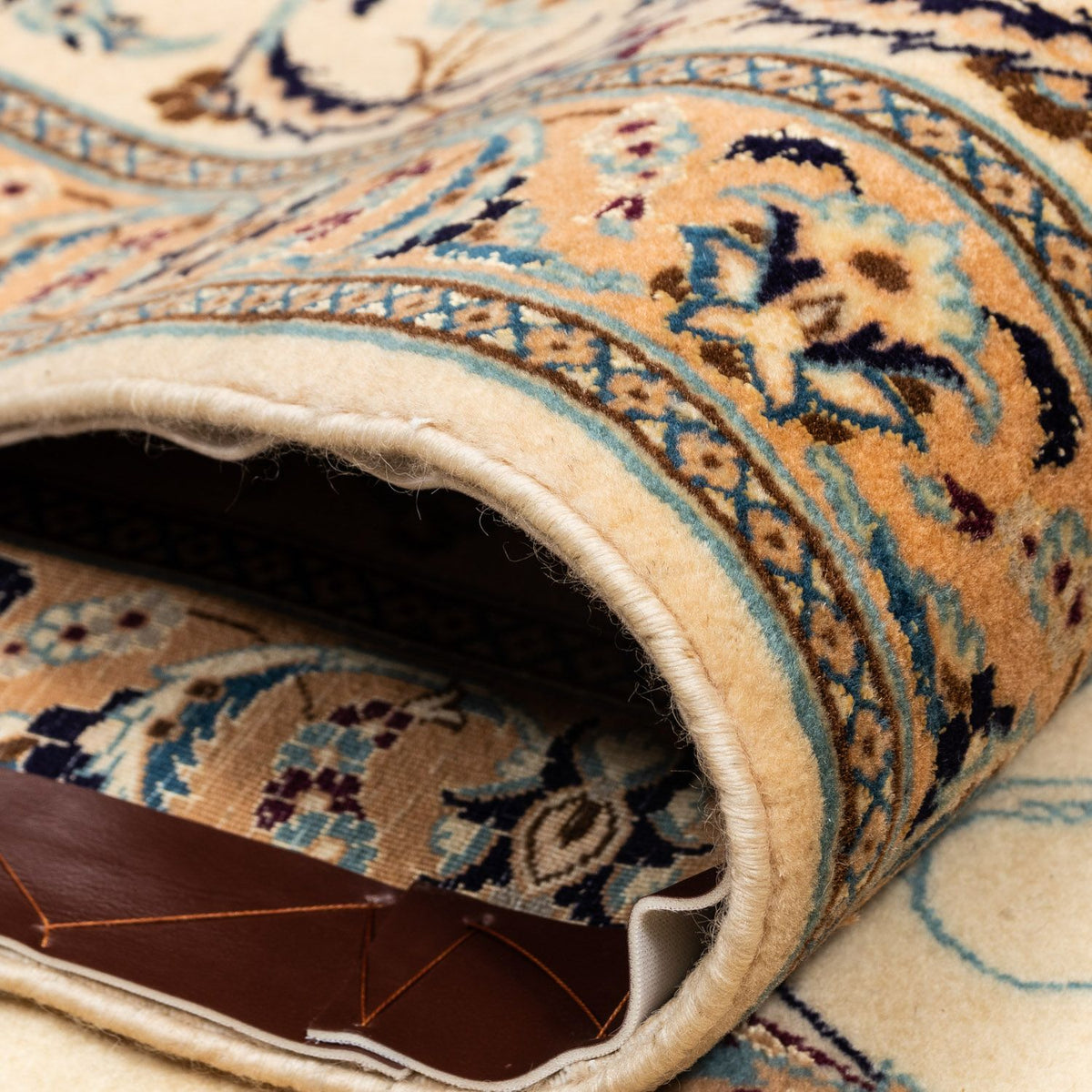 Dywan perski - Nain - Premium - 356 x 250 cm - ciemny beż