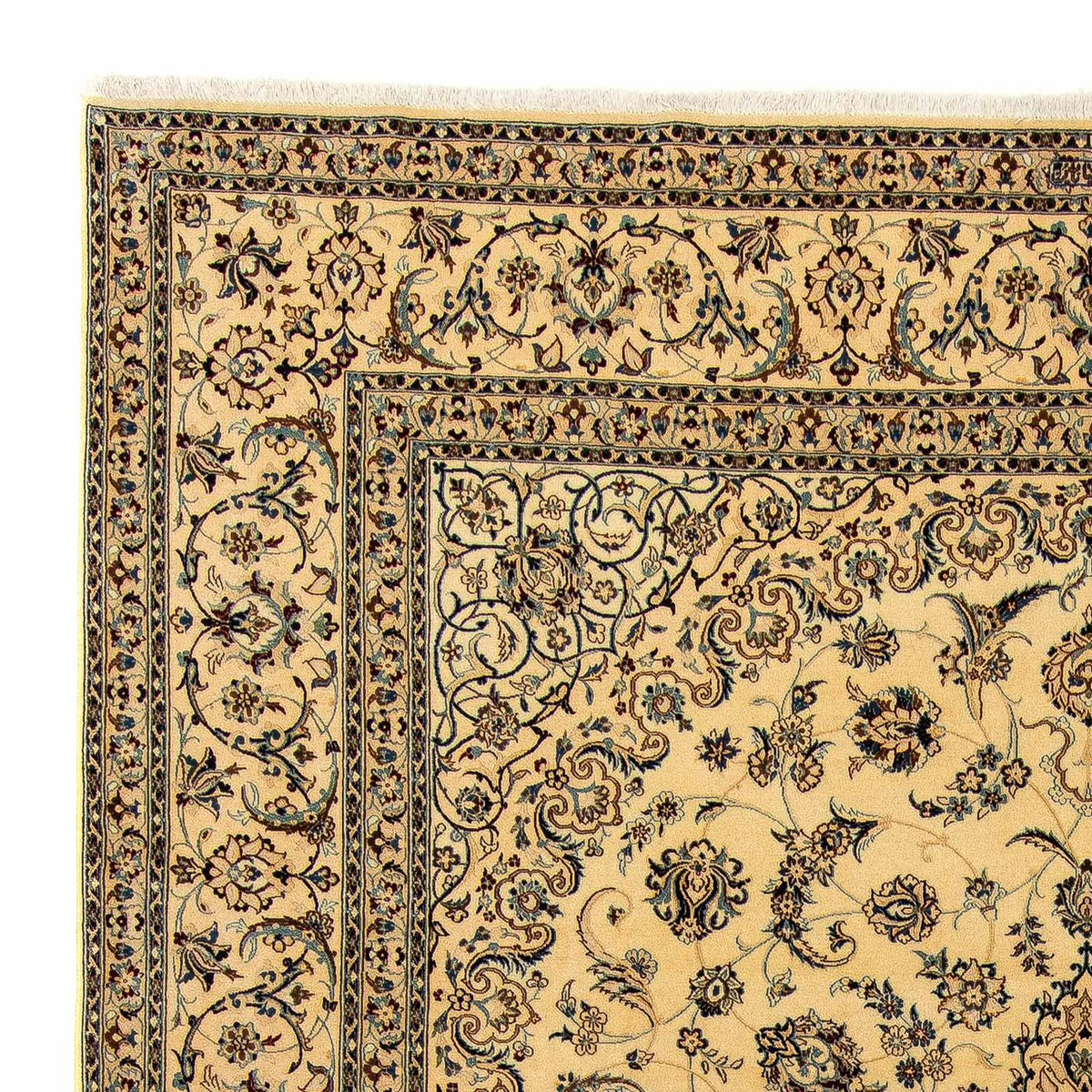 Dywan perski - Nain - Królewski - 408 x 302 cm - beżowy