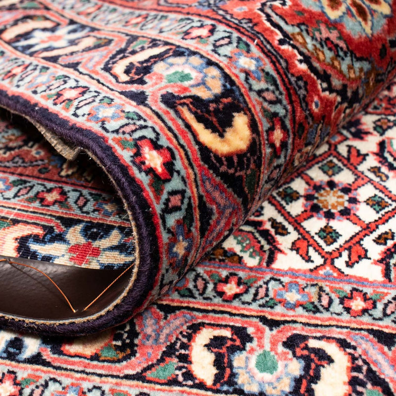 Dywan perski - Bijar kwadratowy  - 204 x 201 cm - ciemna czerwień