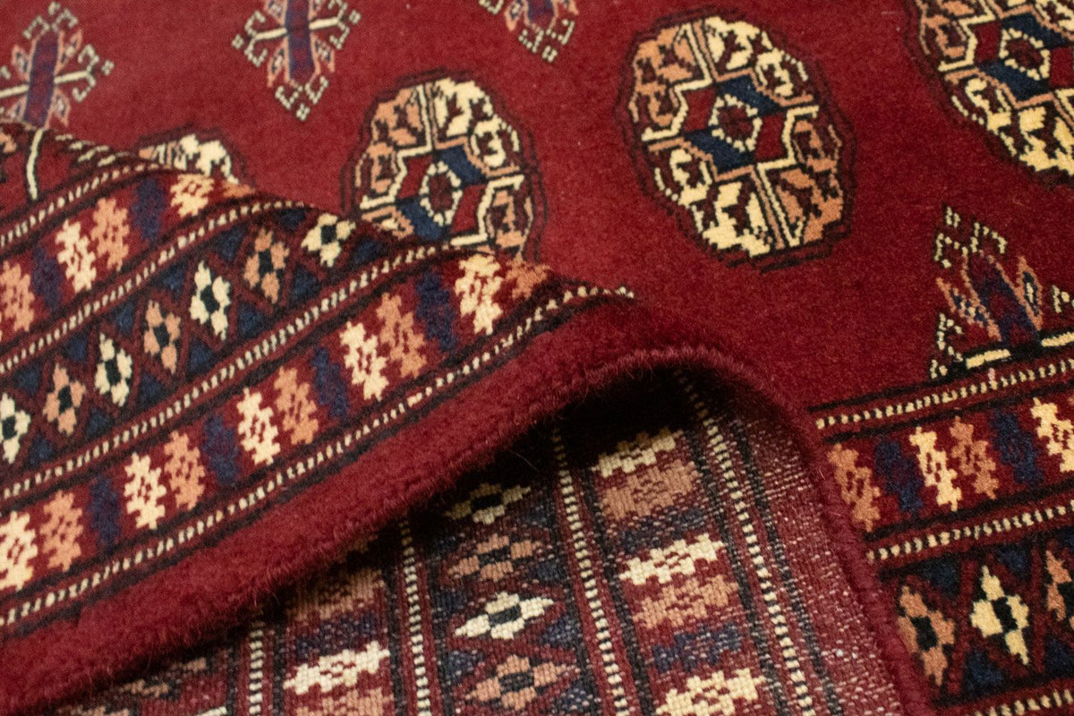 Afgański dywan - Bukhara kwadratowy  - 205 x 193 cm - czerwony