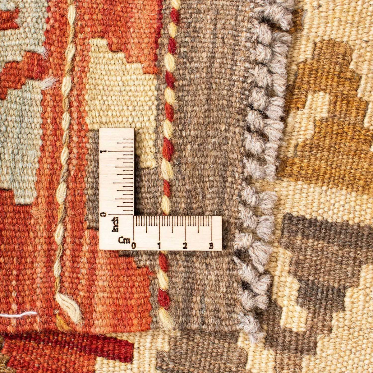 Biegacz Dywan Kelim - Orientalny - 189 x 71 cm - rdza