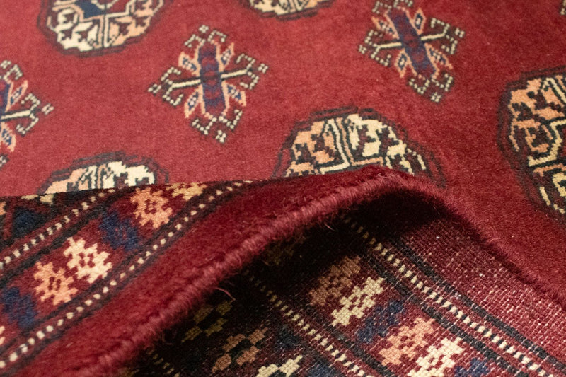 Afgański dywan - Bukhara kwadratowy  - 205 x 195 cm - czerwony