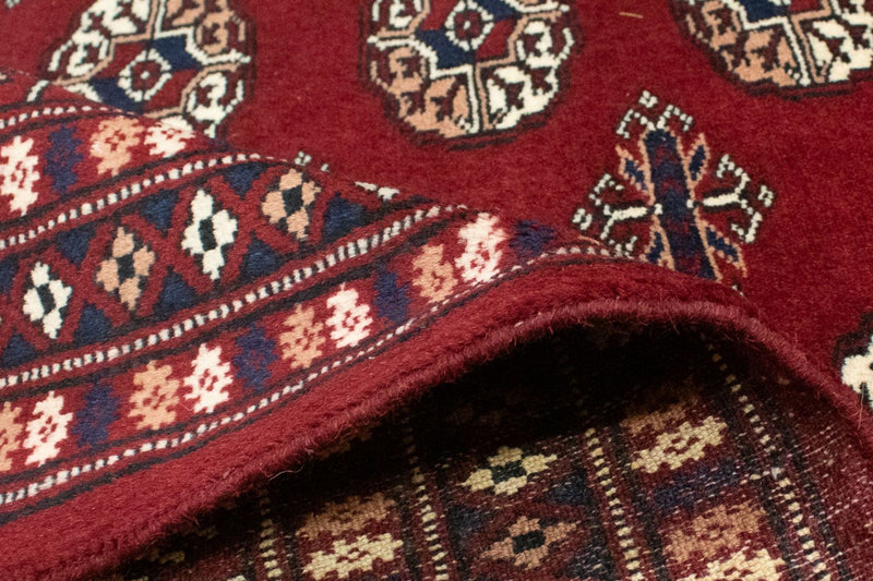 Afgański dywan - Bukhara kwadratowy  - 203 x 199 cm - czerwony