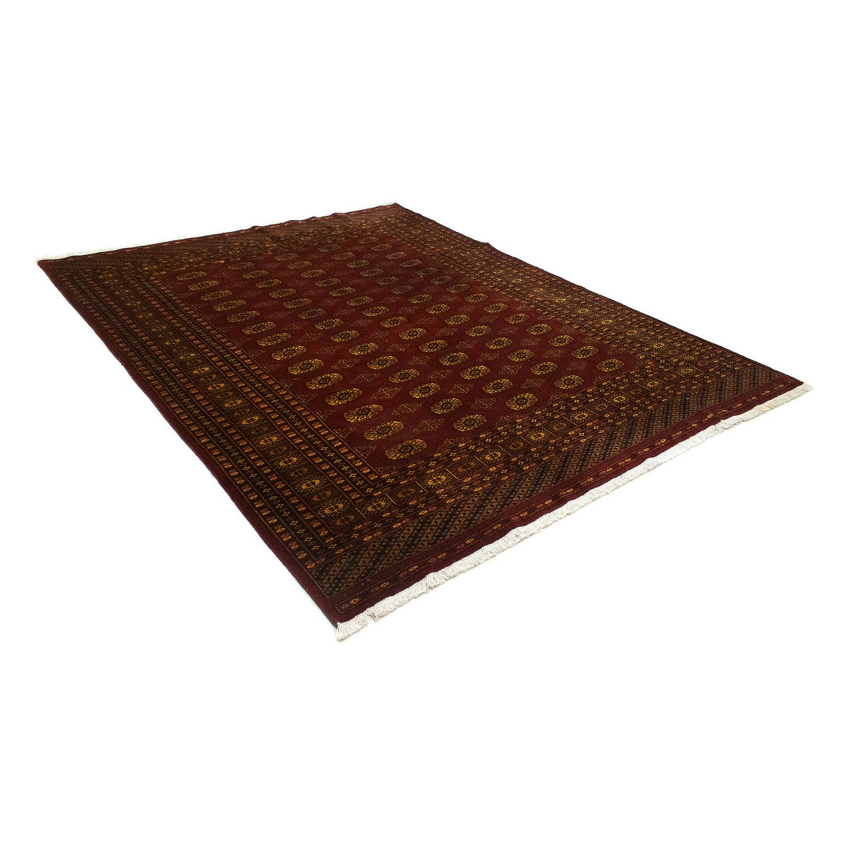 Afgański dywan - Bukhara - 248 x 197 cm - czerwony