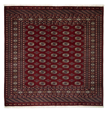 Afgański dywan - Bukhara kwadratowy  - 207 x 204 cm - czerwony