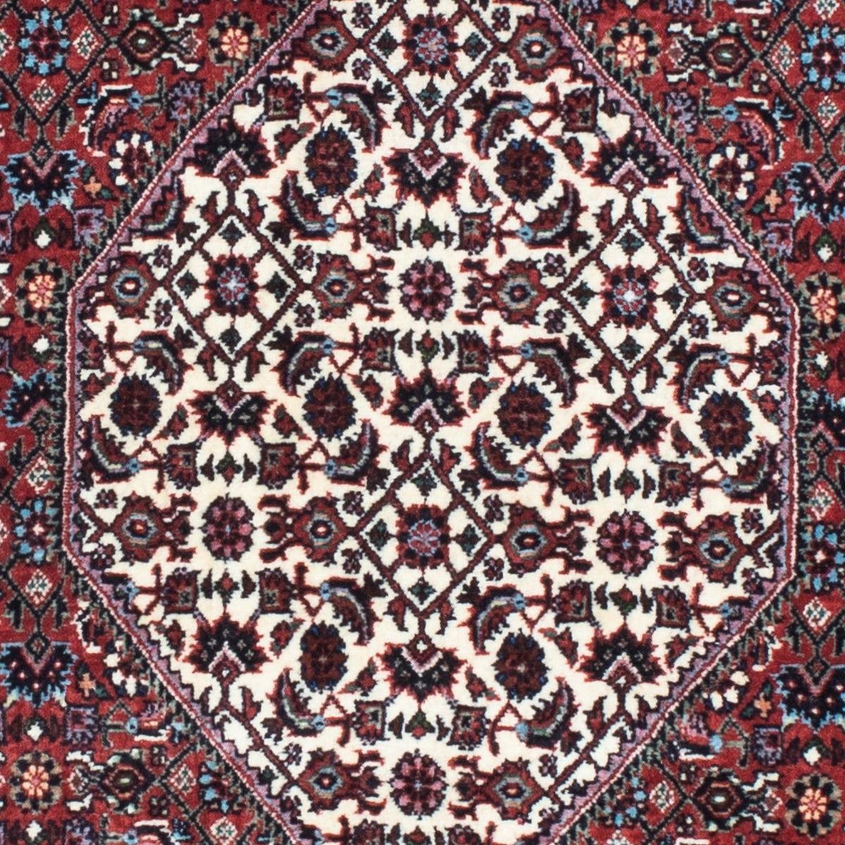 Biegacz Dywan perski - Bijar - 203 x 70 cm - ciemnoniebieski