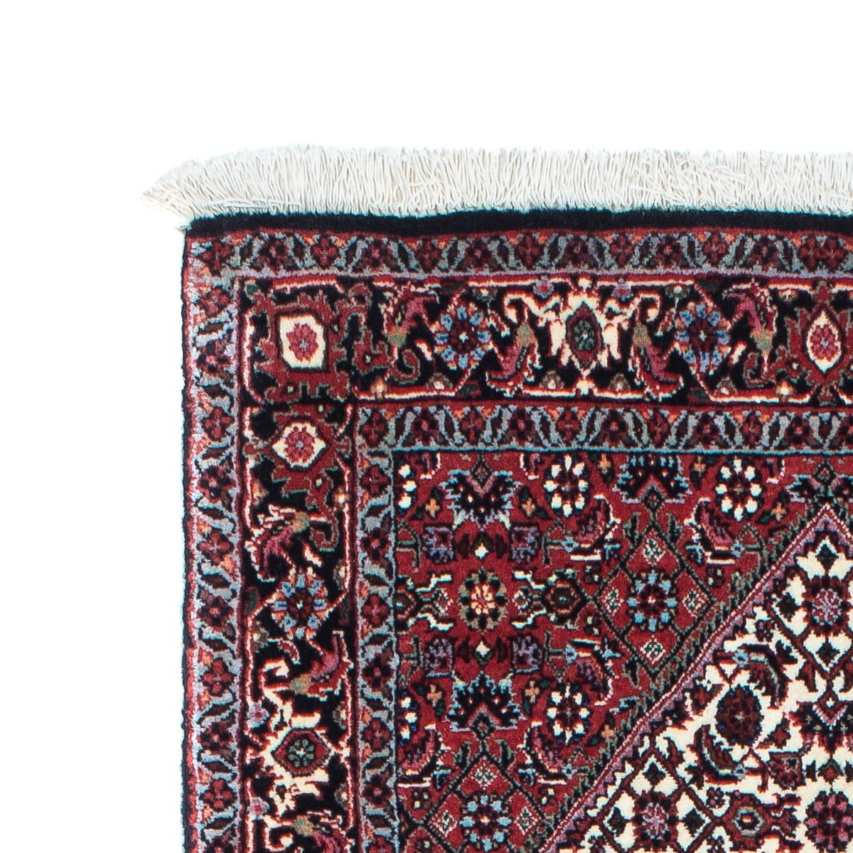 Biegacz Dywan perski - Bijar - 203 x 70 cm - ciemnoniebieski