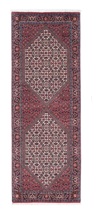 Biegacz Dywan perski - Bijar - 205 x 73 cm - czerwony