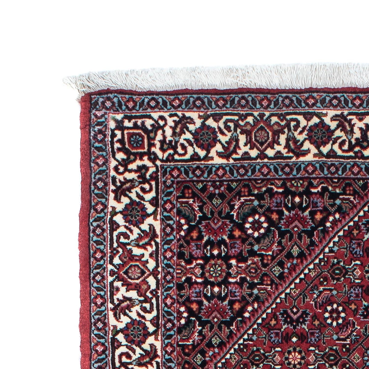 Biegacz Dywan perski - Bijar - 213 x 75 cm - ciemnoniebieski