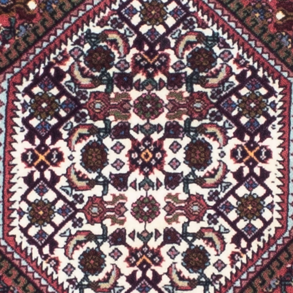 Biegacz Dywan perski - Bijar - 248 x 74 cm - niebieski