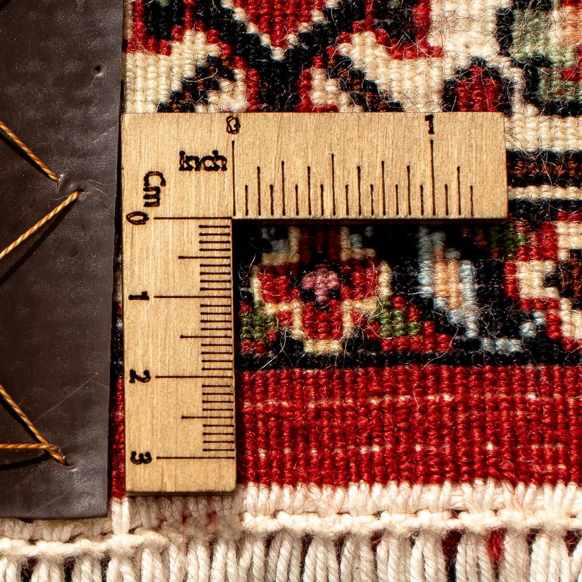 Biegacz Dywan perski - Bijar - 296 x 82 cm - ciemna czerwień