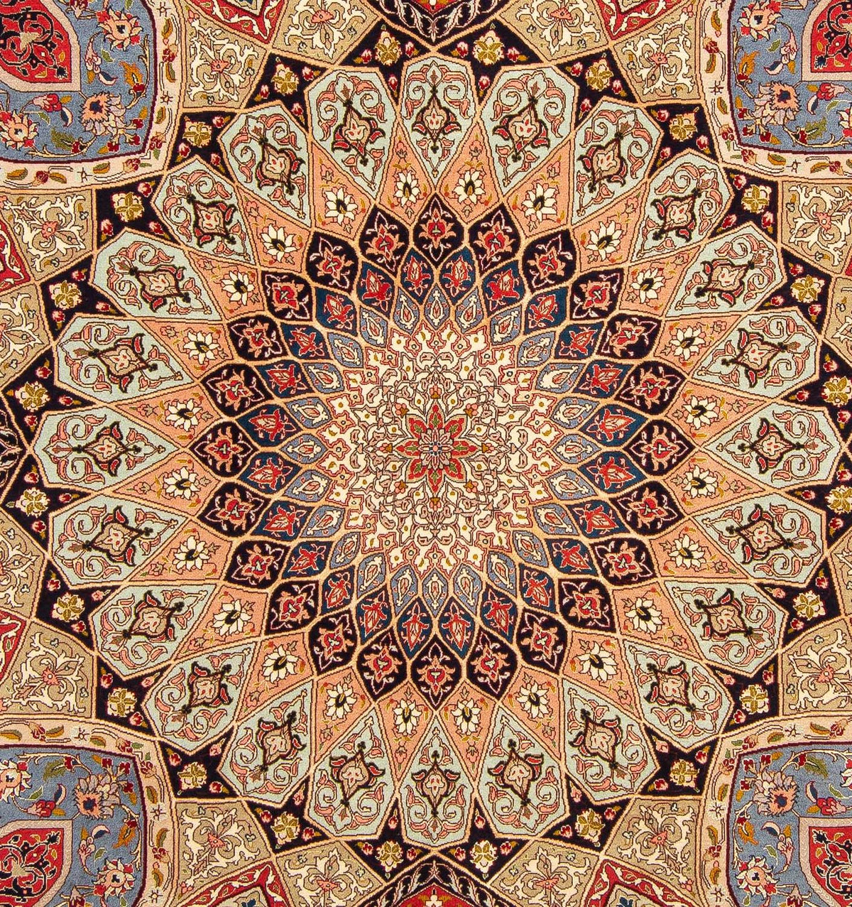 Dywan perski - Tabriz - Królewski - 250 x 204 cm - wielokolorowy