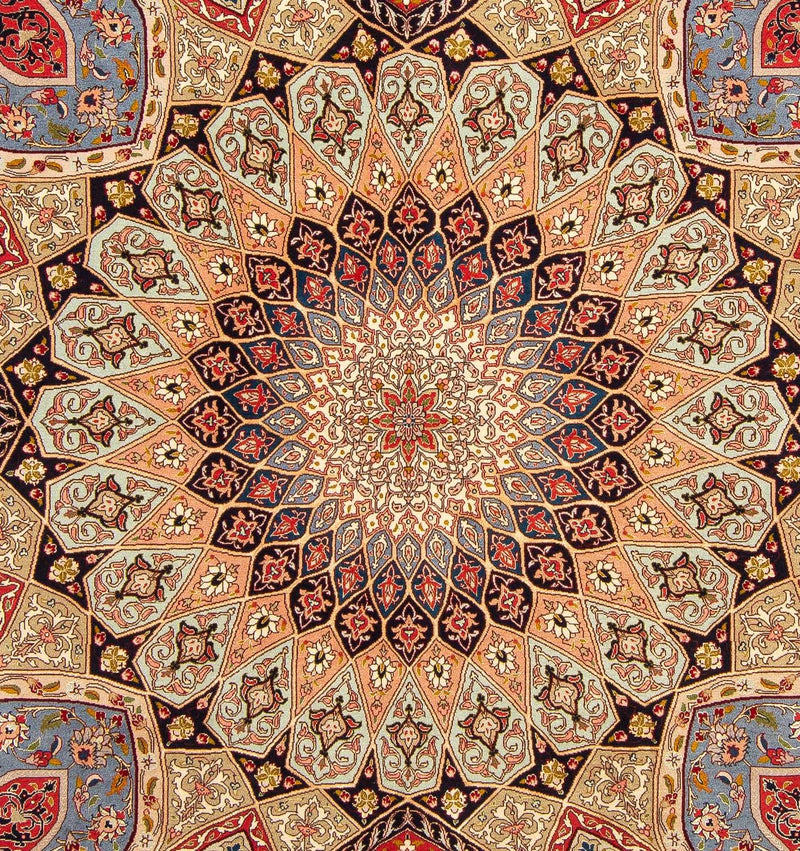 Dywan perski - Tabriz - Królewski - 250 x 204 cm - wielokolorowy
