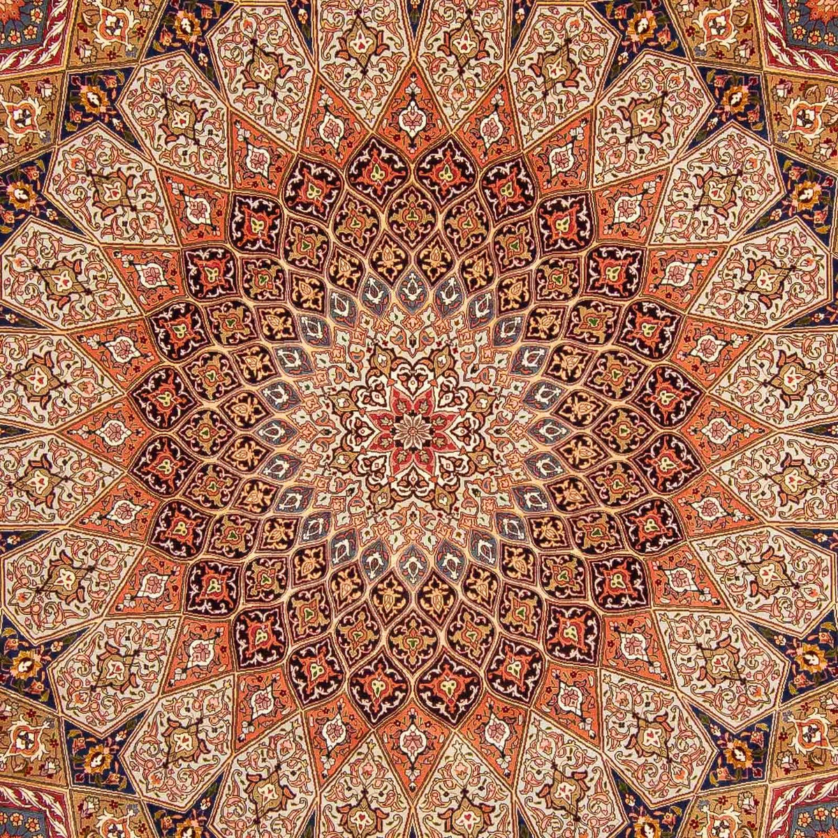 Dywan perski - Tabriz - Królewski - 408 x 300 cm - wielokolorowy