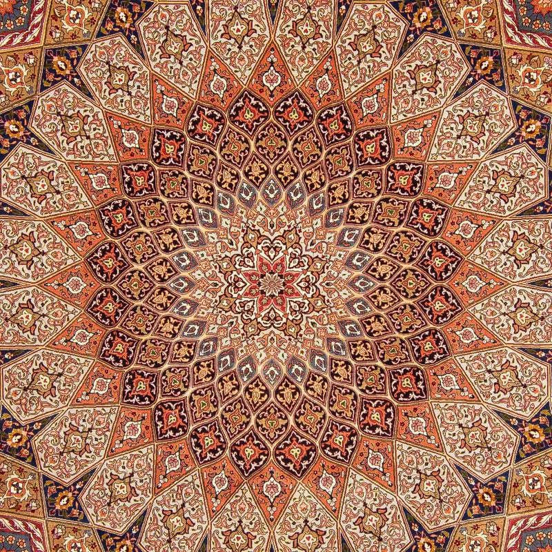 Dywan perski - Tabriz - Królewski - 408 x 300 cm - wielokolorowy
