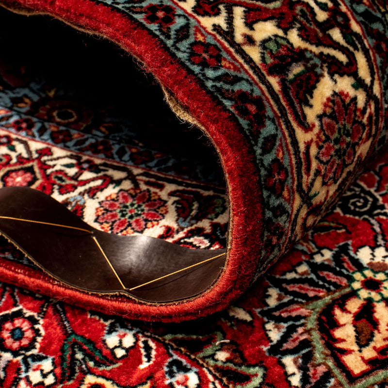 Biegacz Dywan perski - Bijar - 298 x 83 cm - ciemna czerwień