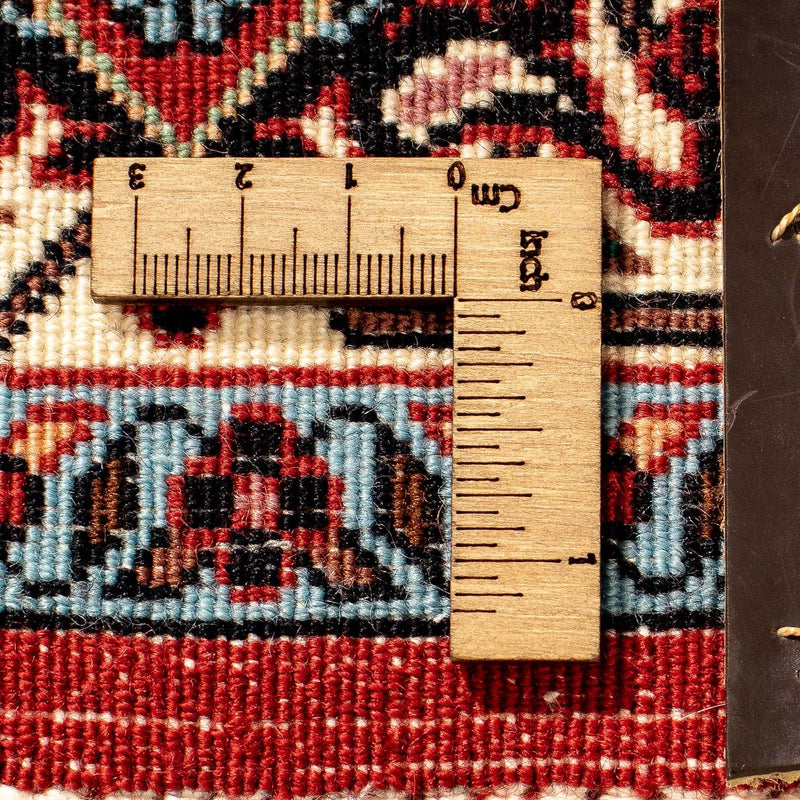 Biegacz Dywan perski - Bijar - 298 x 83 cm - ciemna czerwień