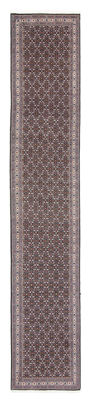 Biegacz Dywan perski - Tabriz - 392 x 67 cm - szary