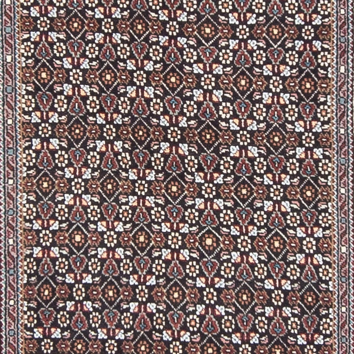 Biegacz Dywan perski - Tabriz - 392 x 67 cm - szary