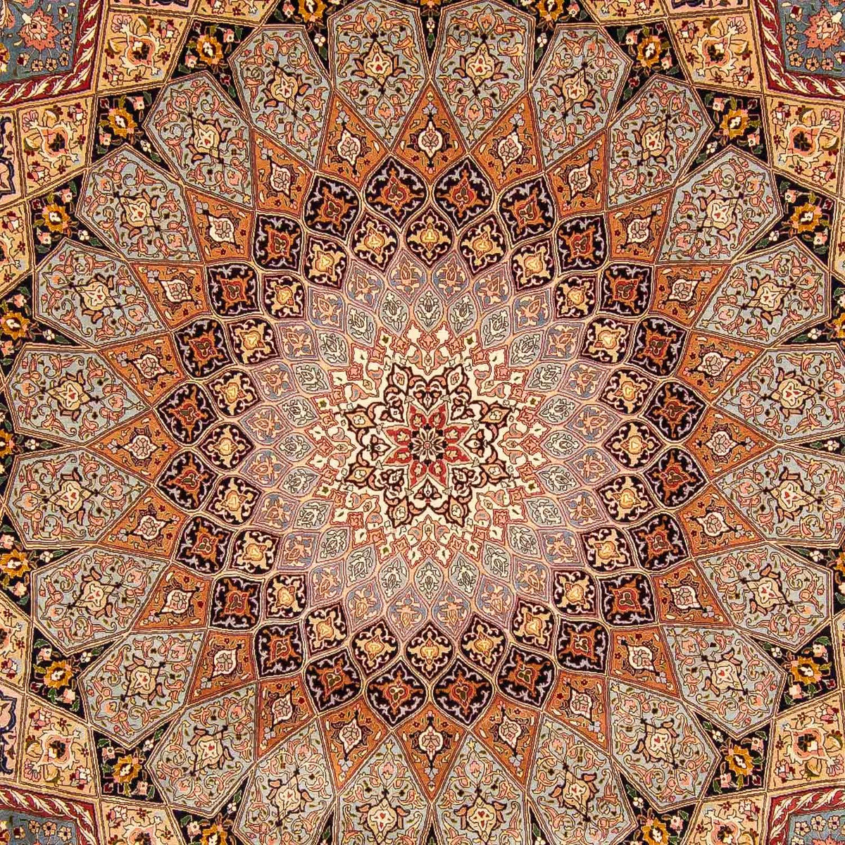 Dywan perski - Tabriz - Królewski - 400 x 301 cm - wielokolorowy