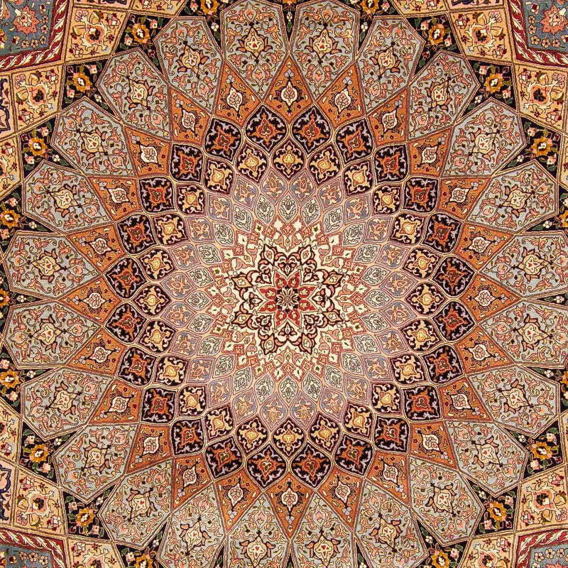 Dywan perski - Tabriz - Królewski - 400 x 301 cm - wielokolorowy