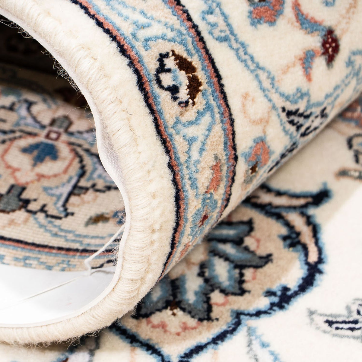 Dywan perski - Nain - Królewski - 203 x 138 cm - beżowy