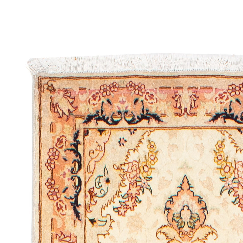 Biegacz Dywan perski - Tabriz - Królewski - 306 x 74 cm - beżowy