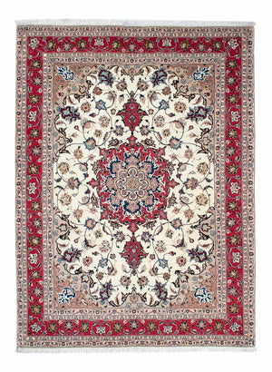 Dywan perski - Tabriz - Królewski - 212 x 154 cm - beżowy