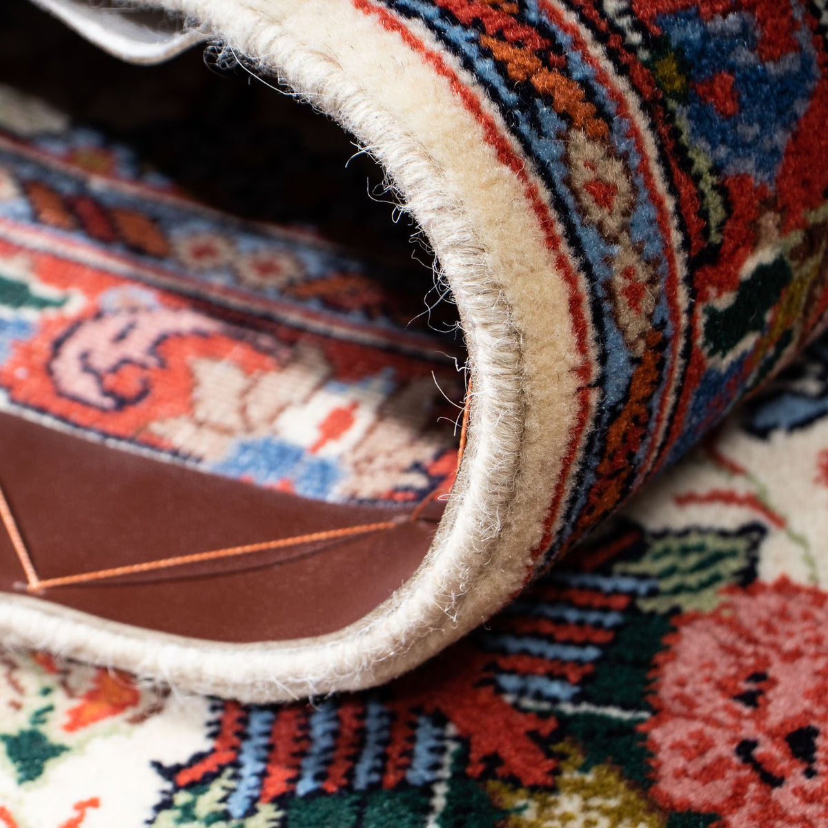 Biegacz Dywan perski - Ghom - 160 x 49 cm - beżowy