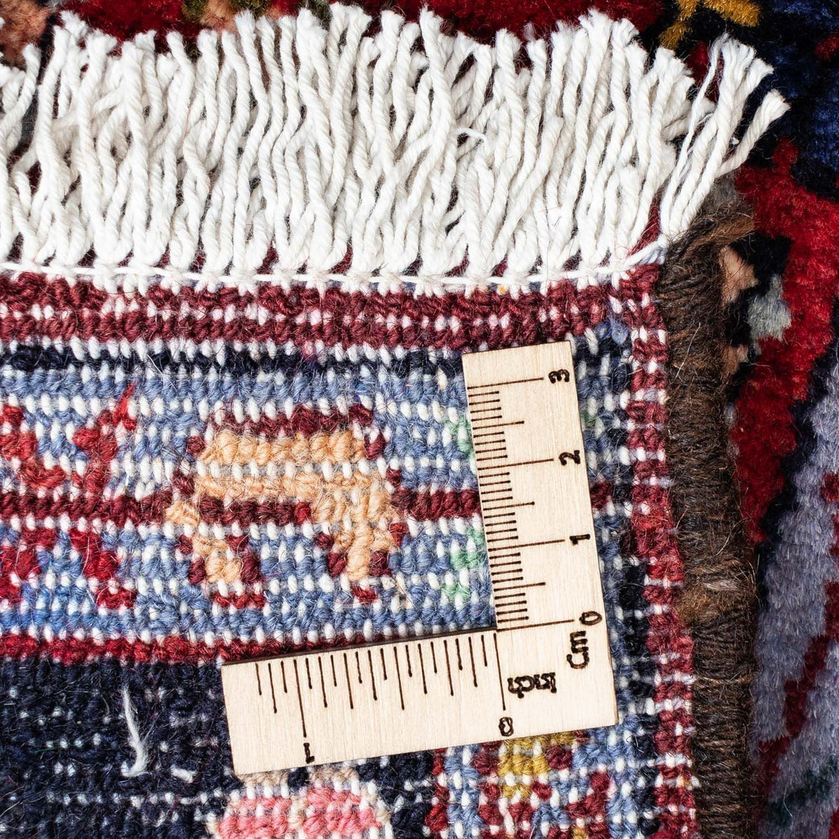 Perski dywan - Nomadyczny - 130 x 83 cm - ciemna czerwień