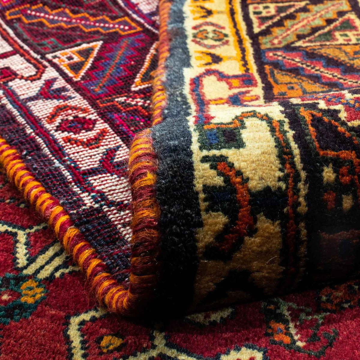 Perski dywan - Nomadyczny - 270 x 163 cm - ciemna czerwień