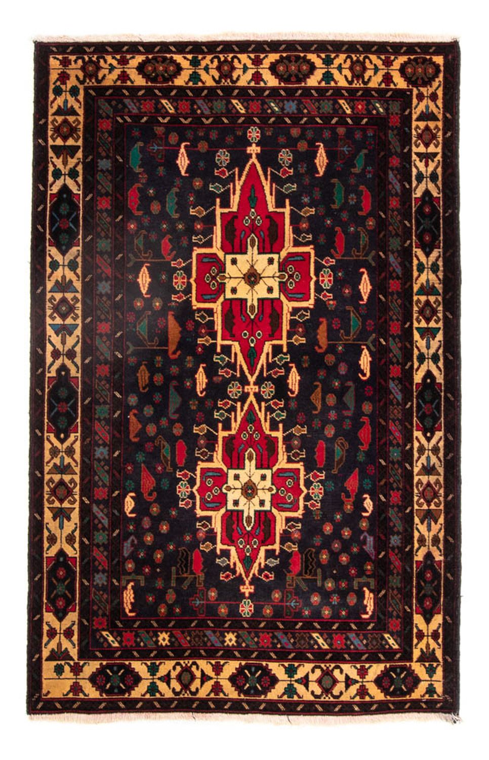 Dywan beludżycki - 180 x 115 cm - ciemnoniebieski