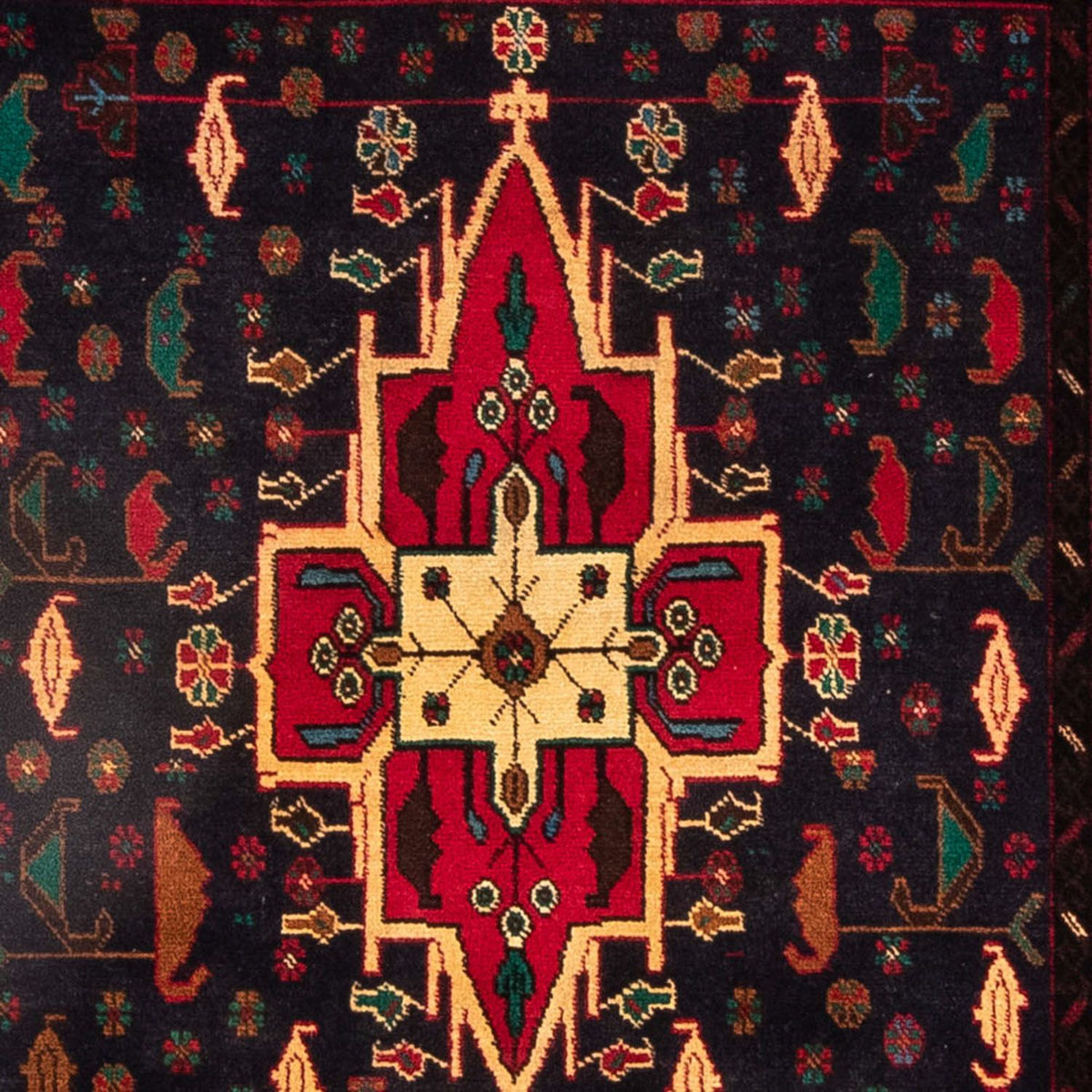 Dywan beludżycki - 180 x 115 cm - ciemnoniebieski